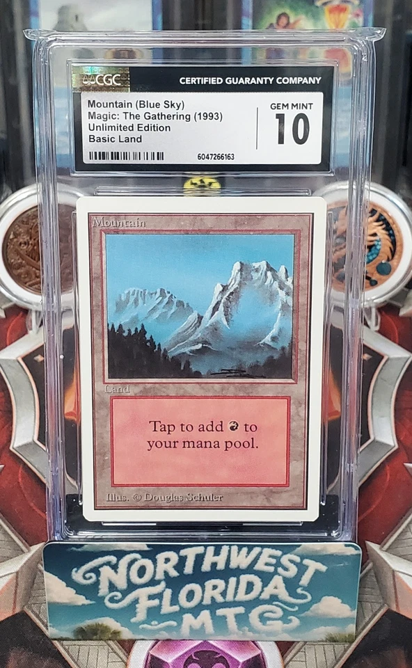 Graded MTG Card - CGC Gem Mint 10 - Unlimited - Mountain (Blue Sky) - Image 1 of 1