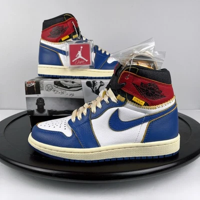 Talla 4 - Air Jordan 1 High Union Los Angeles LA Storm Blue 2018 BV1300 146 Foto 1 de 4