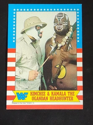 Kimchee & Kamala the Ugandan Headhunter #11 1987 Topps WWF - Imagem 1 de 2
