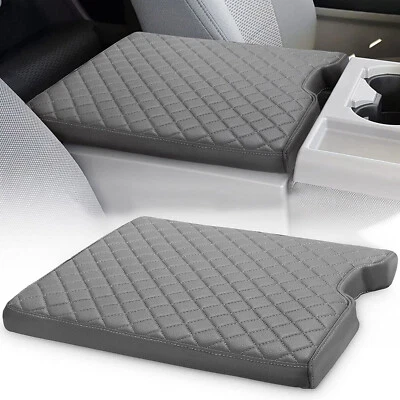 Fits Ford F150 2015-2022 Jump Seat Center Console Lid Armrest Cover Pad Gray Foto 1 de 4