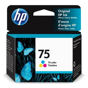 Oryginalny wkład HP 75 trójkolorowy atrament CB337WN nowy zapieczętowany - Zdjęcie 1 z 1