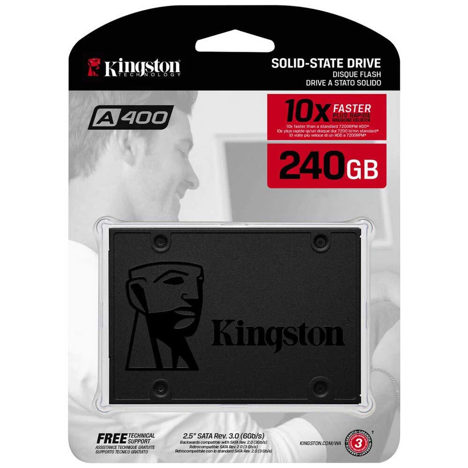 DISCO DURO SOLIDO SSD 240GB - KINGSTON A400 240 GB SATA III 2.5  -  NUEVO - Imagen 1 de 1