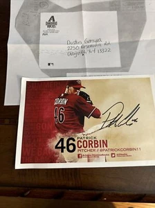 ARIZONA DIAMONDBACKS, MLB PLAYER “Patrick Corbin”,Extremely Rare Autograph Photo - Picture 1 of 12