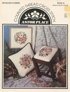 Astor Place Cross Stitch Woodland Flowers Leaflet Book 41 - Picture 1 of 1