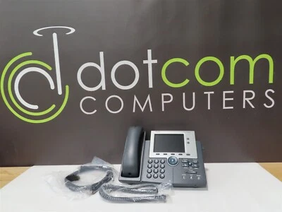 Cisco CP-7945G 7945 Series VoIP IP Business Office Phone W/ Curly Cord Ethernet - Image 1 of 4