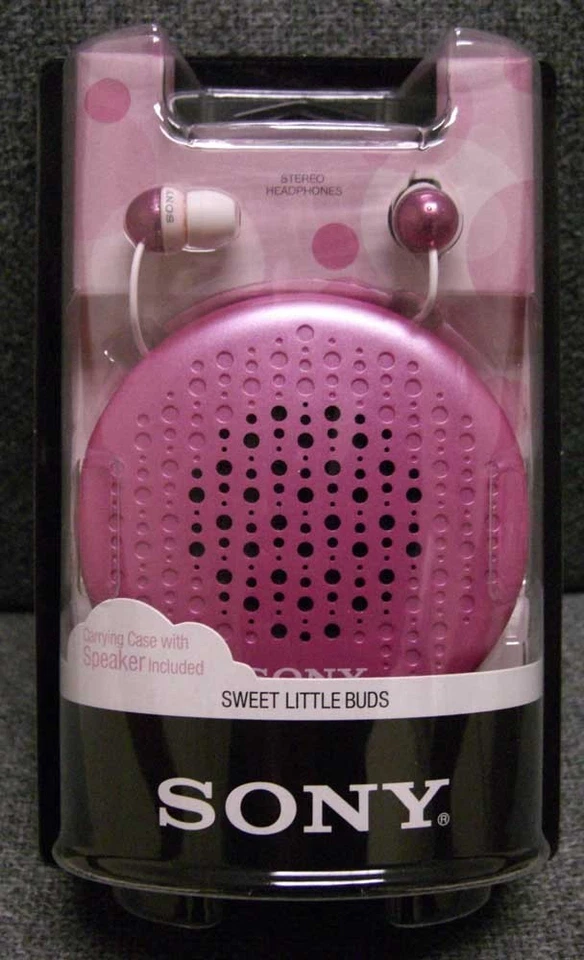 SONY MDR-EX34SC  Auriculares Intra-auditivos + Estuche con altavoces- color rosa - Imagen 1 de 1