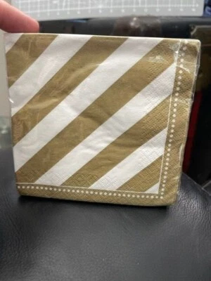 Golden Birthday Beverage Napkins - 16 Ct. Party Supply New!! - Image 1 of 2