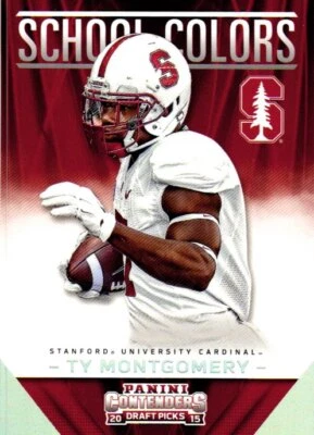 2015 Panini Contenders Draft Picks #33 Ty Montgomery School Colors - Image 1 of 2