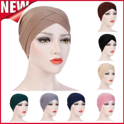 Women Ladies Hair Loss Scarf Cancer Chemo Cap Muslim Turban Hat Hijab Head Wrap- - Image 1 of 4