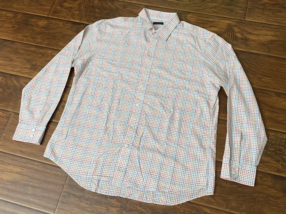 Zachary Prell Mens Button Down Long Sleeve Work Dress Collared Shirt Size XL - Image 1 of 4