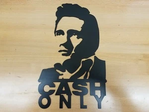 Johnny NUR BARZAHLUNG Metall Wandbild Plasmaschnitt Wohndeko Geschenkidee JR June Carter - Bild 1 von 1