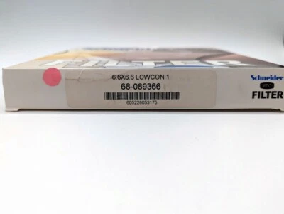 New Schneider 6.6x6.6" Low Contrast 1 Water White Glass Filter MFR #68-089366  - Image 1 of 4