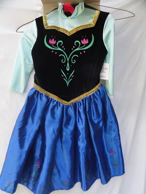 Frozen Anna Niñas Disney Princesa Disfraz Niños Vestido de Fiesta Talla 4-6X Foto 1 de 2