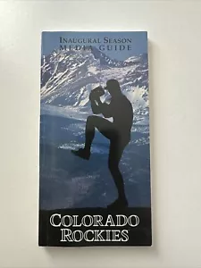 Colorado Rockies Inaugural Season Media Guide 1993 Baseball - Picture 1 of 7