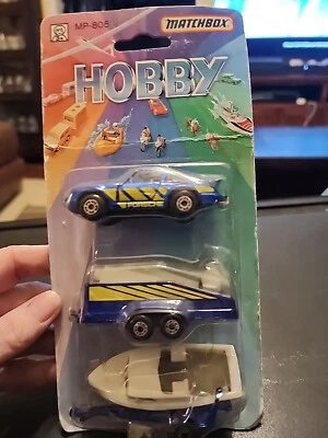 MATCHBOX SUPERFAST MP-805 HOBBY SET 3 PACK HTF!! PORSCHE/GLIDER/BOAT DENMARK - Image 1 of 4