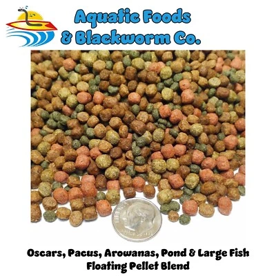 AQUATIC FOODS INC. Large Fish Floating Pellet Blend for Oscars, Pacus, Arowanas, Ponds GB-420