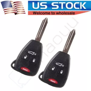 2 For Chrysler 200 Sebring Jeep Liberty 2011 2012 2013 2014 Key Shell Remote - Picture 1 of 8