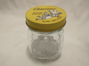 Vintage 8oz Oster Osterizer Mini Blend Storage Clear Glass Jar w Lid Container - Picture 1 of 5