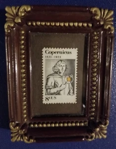 SCOTT #1488 FRAMED ASTRONOMER NICOLAUS COPERNICUS UNUSED 1973 U.S. POSTAGE STAMP - Picture 1 of 1