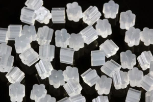 Gummi Silikon Ohrstecker Ohrpfostenmuttern 4x3mm Schmuckteile für Ohrringe - Picture 1 of 2