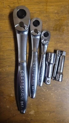 NEW NOS SEARS CRAFTSMAN TOOLS 3PC THIN PROFiLE RATCHET SET 34014 - Image 1 of 3