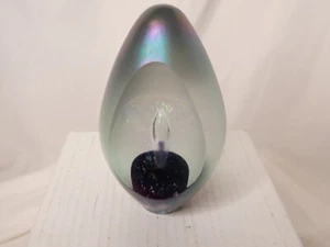 Beauty 1999 Robert Eickholt Fountain Bubble Iridescent Glass art piece Signed 6" - Picture 1 of 9
