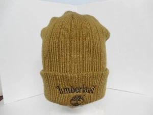 Timberland Men's Embroidered Logo Cuff Ribbed Knit Hat Beanie - Picture 1 of 4