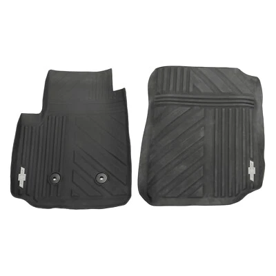 Genuine GM 2015-2022 Chevrolet Colorado Floor Mats All-Weather Front Gray Bowtie - image 1 of 4