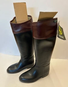 Aigle Damen Springerstiefel 2 Gr. XL Noir Schwarz Bordeaux Größe EU 38 UK 5 - Bild 1 von 4