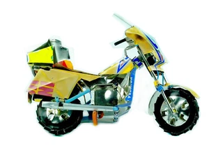 Harley Davidson Motorrad Dekoration Modell aus buntem Blech - Bild 1 von 2