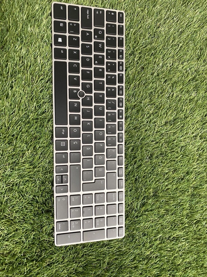 New Genuine HP 701986-141 EliteBook 8570P Keyboard With Point Stick - Turkish - Image 1 of 4