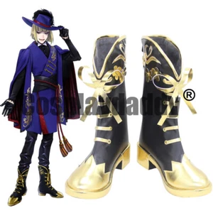 Twisted Wonderland Pomefiore Epel Felmier Rook Hunt Cosplay Shoes Boots X002 - Picture 1 of 5