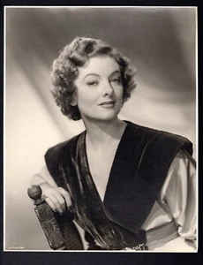 C1930 GLAMOROUS DECO ERA 11X14 MYRNA LOY JOHN ENGSTEAD SILVER GELATIN PHOTO - Picture 1 of 9