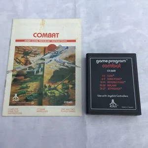 Atari 2600 Combat 1977 5 juegos en 1 carro y manual CX2601 - Imagen 1 de 6