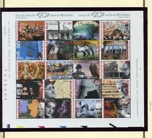 Belgium   MNH    1780  Sht 20    20th Century    MV675 - Picture 1 of 1