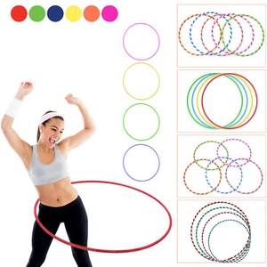 Large Multi Hula Hoops Children's Fitness Exercise Adult Plastic Hoola Hoop UK - Picture 1 of 37