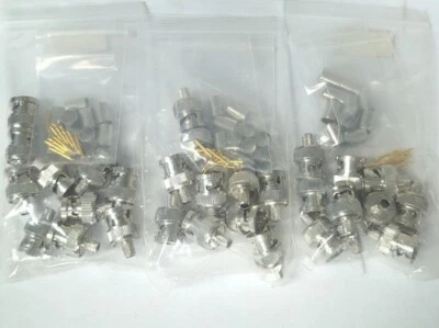 Extron BNC M RG59 CRIMP CONNECTORS 100-338-01 KIT (30 PIECES) - Image 1 of 2