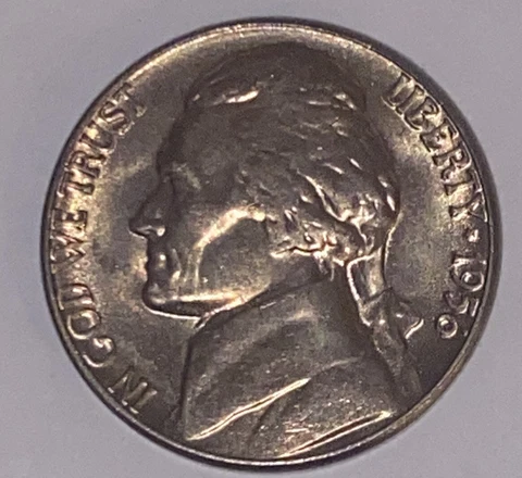 BU 1956 Jefferson Nickel Philadelphia Uncirculated Exact Coin Pictured  E2 Cover