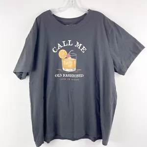 Life is Good Men's Crusher T-Shirt Size 3XL CALL ME OLD FASHIONED Whiskey Drink - Picture 1 of 5