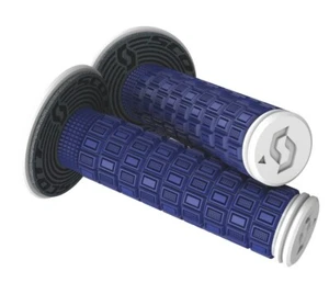 SCOTT Mellow Motocross Grip - Blue/White - Double Density +Donuts 269305-1006 - Picture 1 of 1