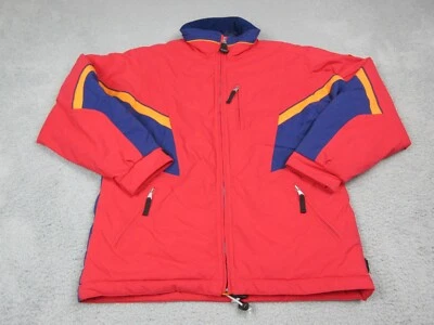 Chaqueta Obermeyer Niños 18 Roja Cremallera Completa Esquí Logo Invierno Aire Libre Abrigo Jóvenes Niños Foto 1 de 4
