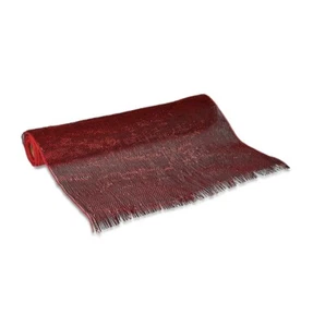 Holiday Time Red Metallic Mesh Ribbon 18" x 12ft (L189-L192) - Picture 1 of 5