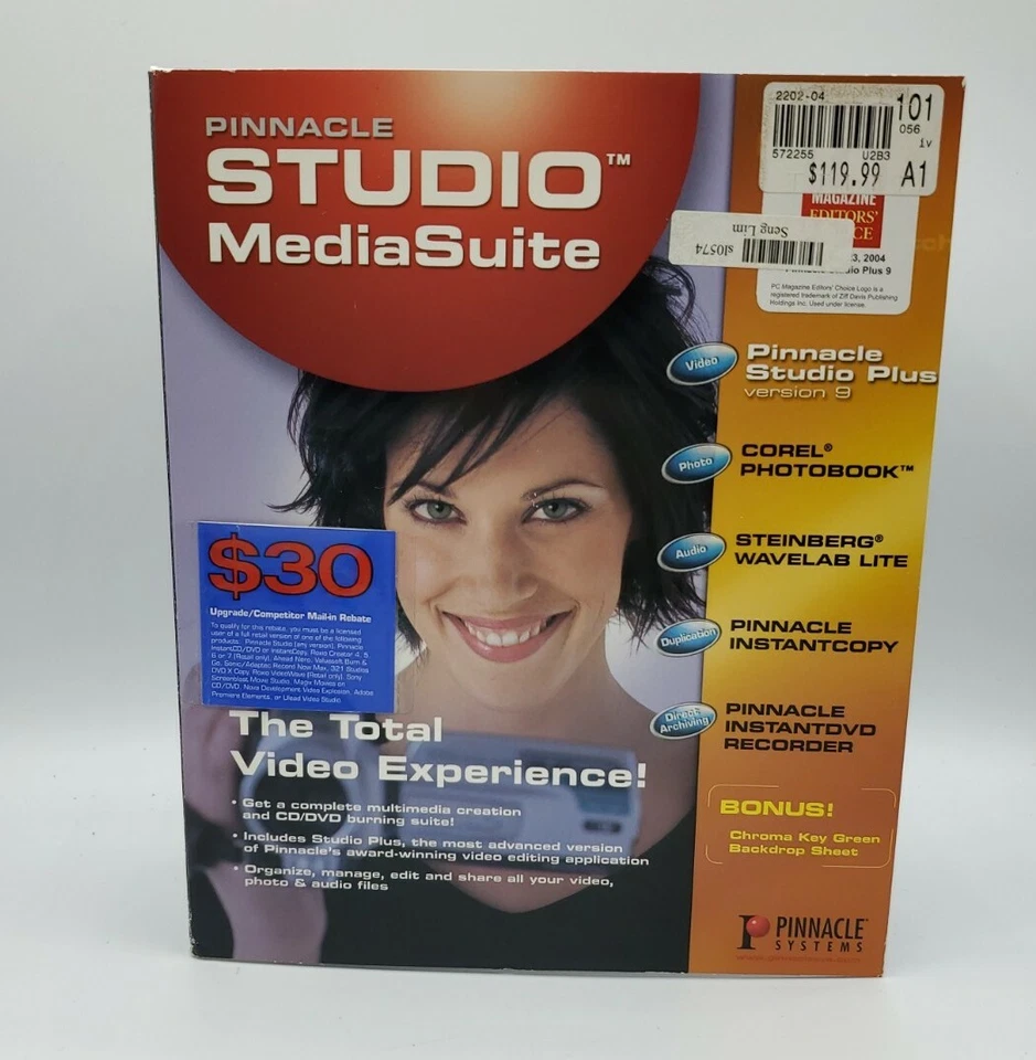 Pinnacle Studio Media Suite Plus Version 9 Video Digital Media Editing Open Box - Image 1 of 4