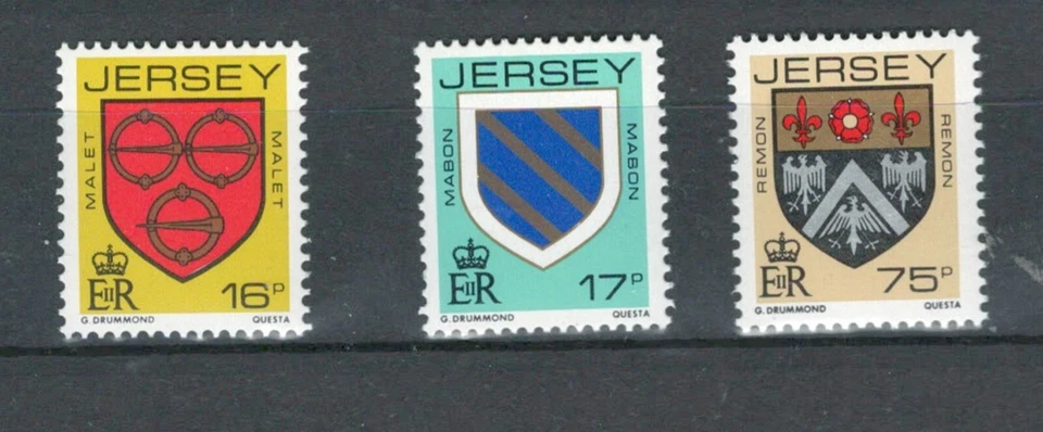 JERSEY UNITED KINGDOM COATS OF ARMS SET MNH STAMPS  LOT (JER 177) - Image 1 of 1