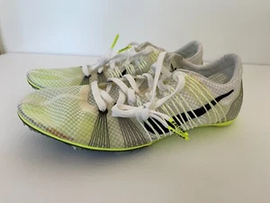 Nike Zoom Victory Elite Unisex Track Spikes White Volt 526627 107 - Picture 1 of 6