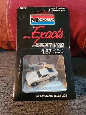 '69 Mustang Boss 302 Mini Exacts 2019 H.O. Scale 1:87 by Monogram 1989 - Image 1 of 4
