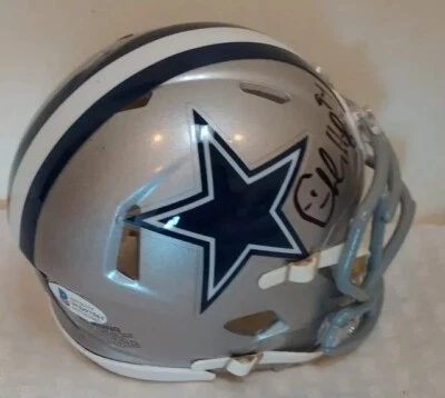 Minicasco firmado autografiado por Charles Haley Dallas Cowboys - Certificado de autenticidad Beckett Foto 1 de 4