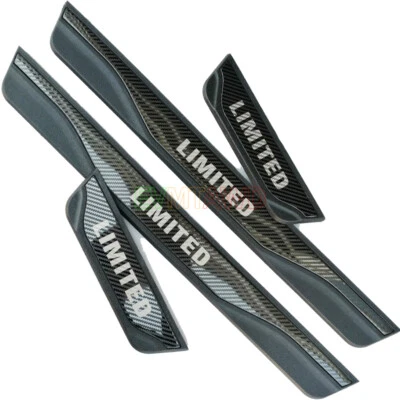 Para Chrysler 300 C S Limited 2023 Carbono Puerta Coche Alféizar Placa de Patada Protector Borde Foto 1 de 4