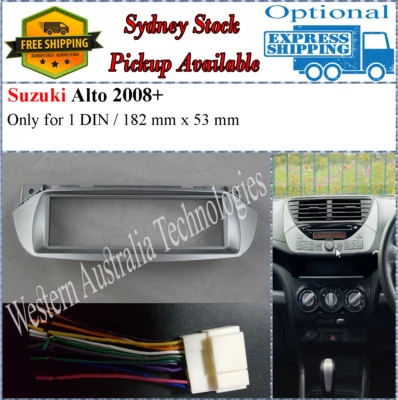 Harness + Fascia facia Fits Suzuki Alto 2008+ Single One 1 DIN Dash Kit* - image 1 of 4