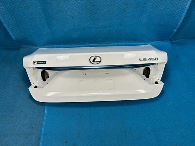 Tapa de equipaje de maletero Lexus LS460 con molduras, molduras y placas de identificación blanco: 2MH 13-15 OEM Foto 1 de 4